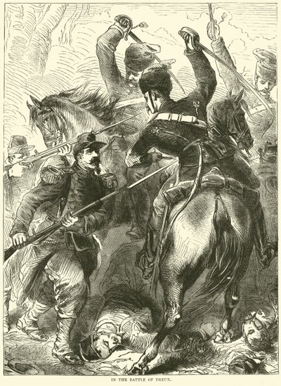 Dans la bataille de Dreux, novembre 1870 - English School