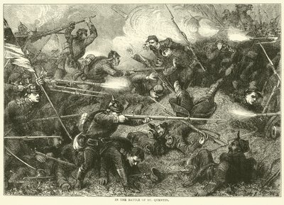 Dans la bataille de Saint-Quentin, janvier 1871 - English School