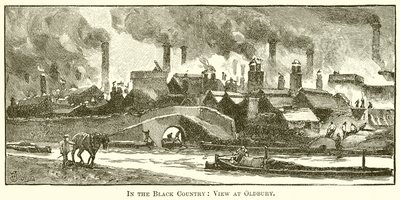 Dans le Black Country : Vue à Oldbury - English School