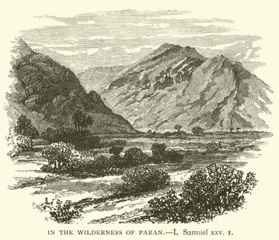 Dans le désert de Paran, I, Samuel, xxv - English School