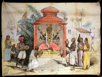 Inde, Figure et culte de Kali, c.1850 - English School