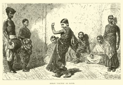 Danse indienne, ou nautch - English School