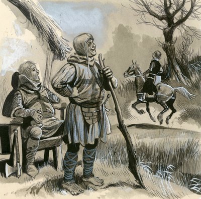 Soldats informels du type vaincu à la bataille de Hastings - English School