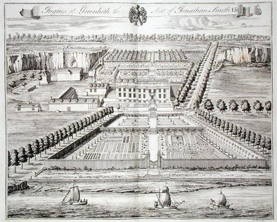 Ingries à Greenhith, le siège de Jonathan Smith, gravée par I. Kip - English School