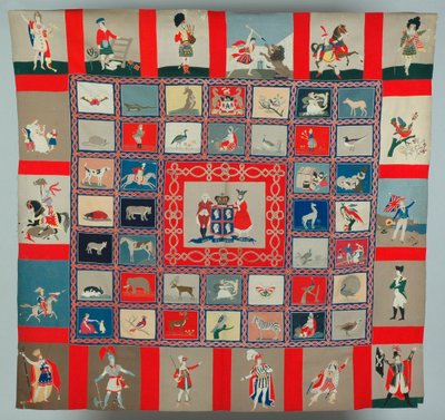 Patchwork incrusté suspendu, c.1835 - English School