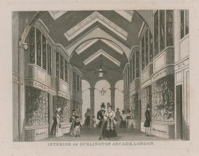 Intérieur de Burlington Arcade - English School
