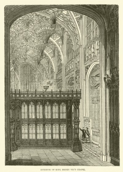 Intérieur de la chapelle du roi Henri VII - English School