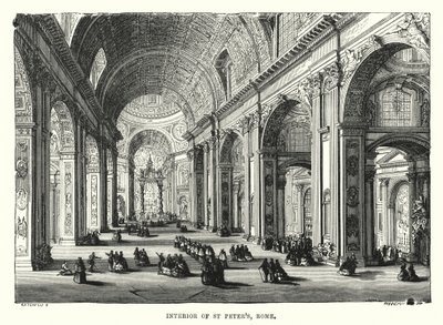 Intérieur de Saint-Pierre, Rome - English School