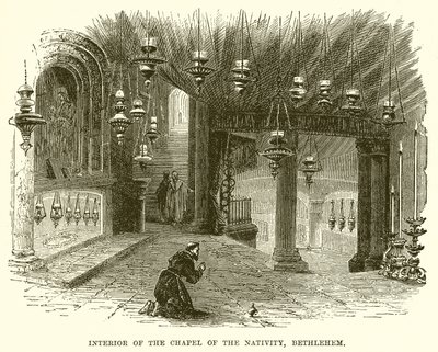 Intérieur de la Chapelle de la Nativité, Bethléem - English School