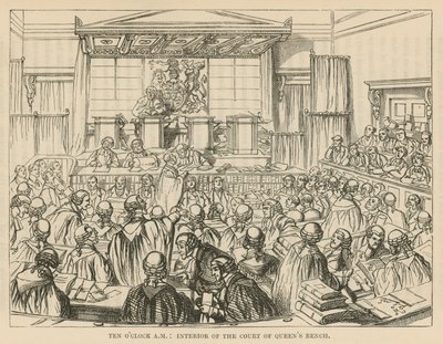 Intérieur de la Cour du Banc de la Reine - English School