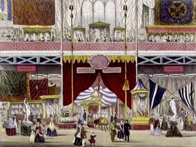 Intérieur de la Grande Exposition - Égypte, Turquie et Grèce, par Chevanne, pub. par Read & Co. - English School