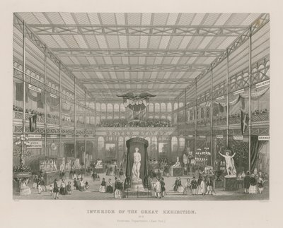 Intérieur de la Grande Exposition, 1851, Département Américain (Extrémité Est) - English School