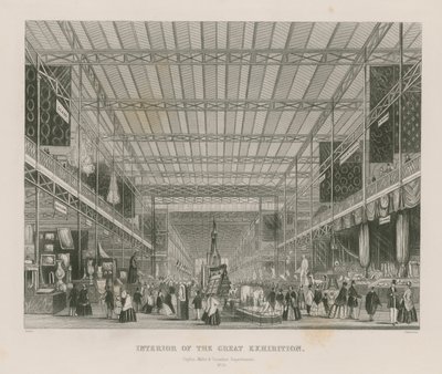 Intérieur de la Grande Exposition, 1851, Départements de Ceylan, Malte et Canada - English School