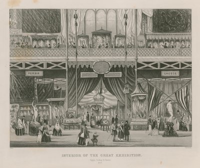 Intérieur de la Grande Exposition, 1851, Égypte, Turquie et Grèce - English School