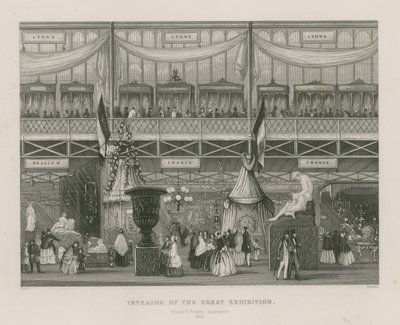 Intérieur de la Grande Exposition, 1851, Département Français et Belge - English School