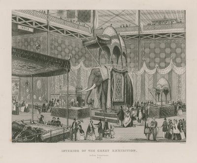 Intérieur de la Grande Exposition, 1851, Département Indien - English School