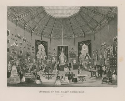 Intérieur de la Grande Exposition, 1851, Département Zollverein - English School