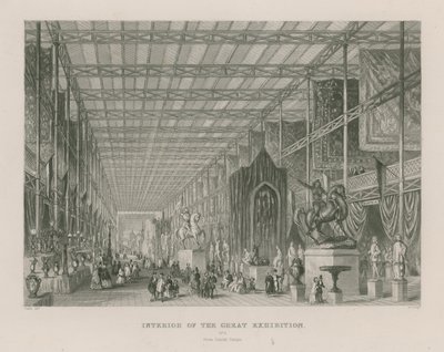 Intérieur de la Grande Exposition, 1851, depuis le Temple de Dante - English School
