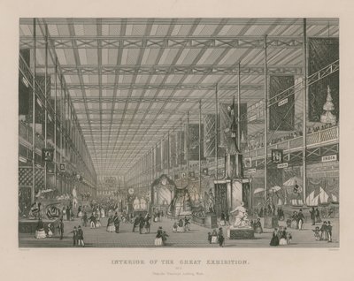 Intérieur de la Grande Exposition, 1851, depuis le Transept regardant vers l