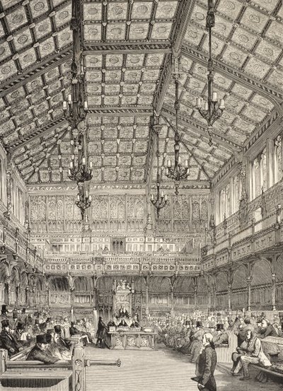 Intérieur de la Chambre des communes, de 