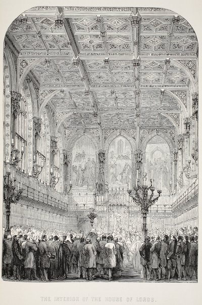 Intérieur de la Chambre des Lords - English School