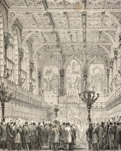 Intérieur de la Chambre des Lords - English School