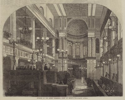 Intérieur de la synagogue juive, Great St Helen