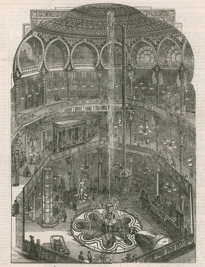 Intérieur du Panopticon, Leicester Square, Londres - English School