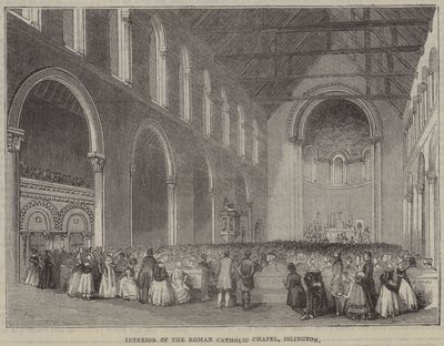 Intérieur de la chapelle catholique romaine, Islington - English School
