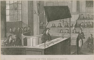Intérieur de la Sessions House, Old Bailey - English School