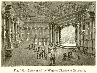 Intérieur du Théâtre Wagner à Bayreuth - English School