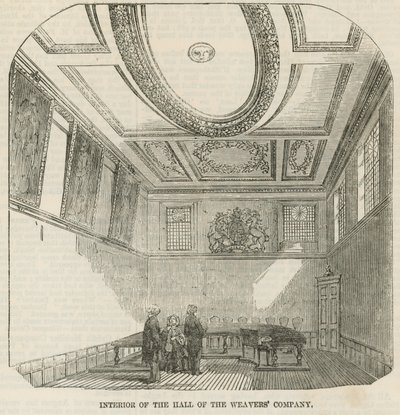 Intérieur de la salle de la Weavers Company - English School