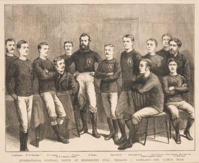 Match international de football au Kennington Oval : Angleterre contre Écosse - L