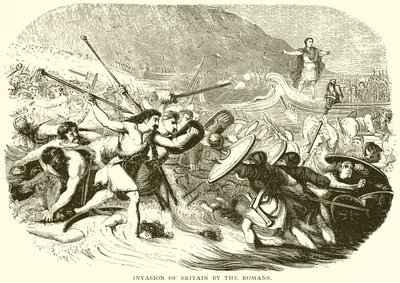 Invasion de la Grande-Bretagne par les Romains - English School