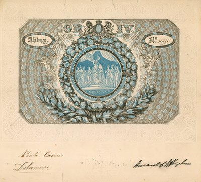 Invitation au couronnement de George IV en 1821 - English School