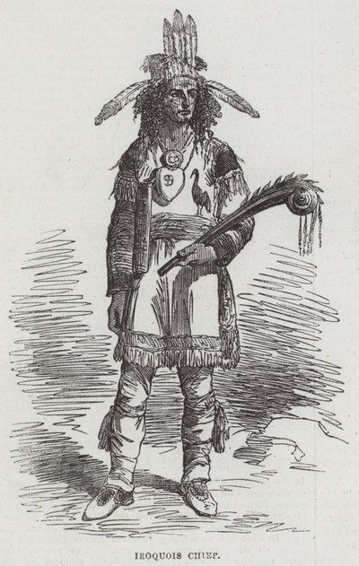 Chef iroquois (gravure) - English School