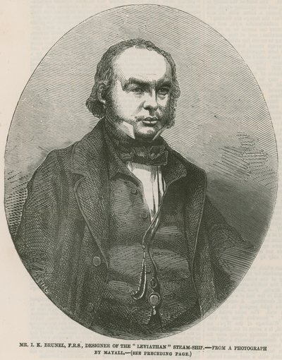 Isambard Kingdom Brunel, concepteur du navire à vapeur Leviathan - English School