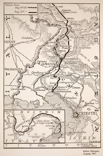 Avancée italienne, août 1917 - English School