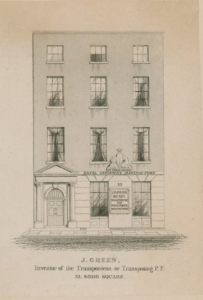 J Green, entrepôt de musique et manufacture de piano-forte - English School