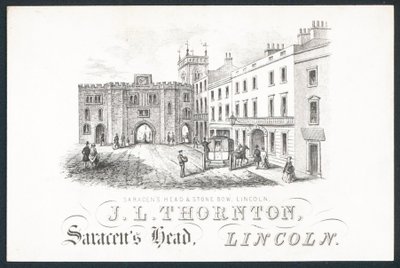 J L Thornton, carte de visite - English School