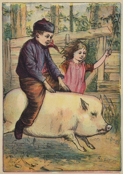 La chevauchée de Jack sur la truie - English School