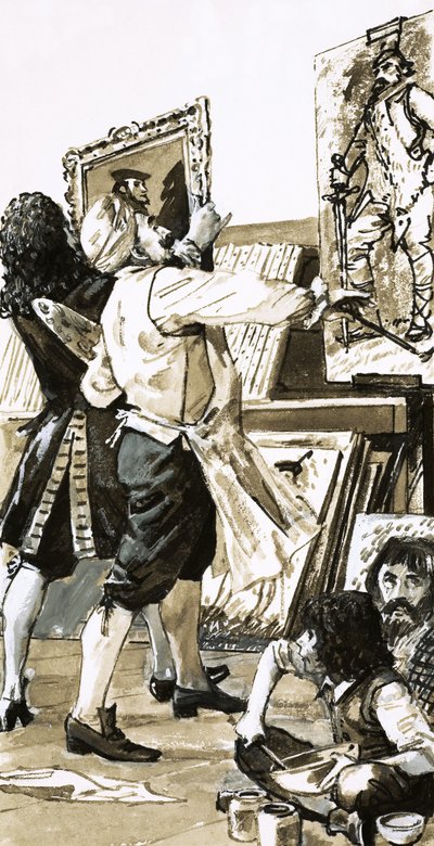 Peinture de Jacobus de Wet à Holyrod House - English School
