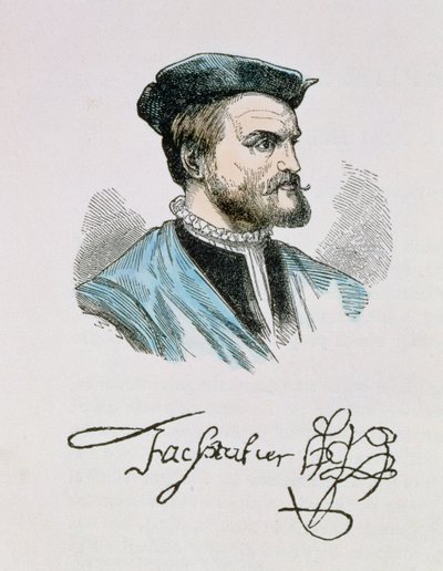 Jacques Cartier (1491-1557) illustration du Volume IV de 