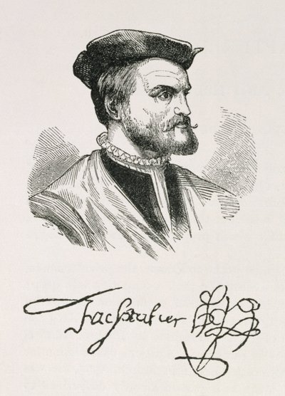 Jacques Cartier (1491-1557) illustration du Volume IV de 