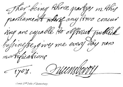 James, 2e duc de Queensbury - English School