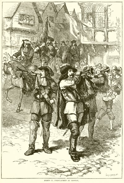 Proclamation de Jacques II à Boston - English School