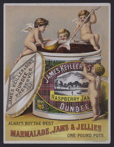 Publicité pour la marmelade James Keller & Sons Dundee - English School