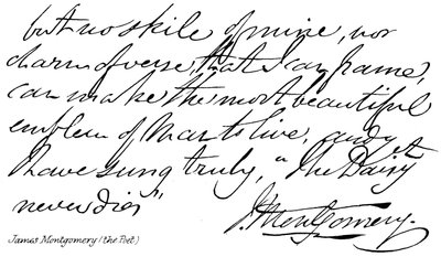 James Montgomery (le Poète) - English School