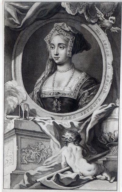 Jane Seymour, gravée par Jacobus Houbraken, 1746 - English School
