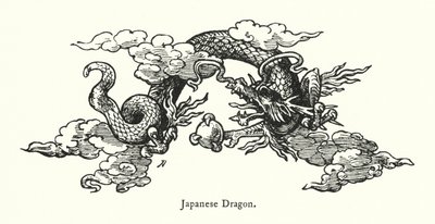 Dragon japonais (gravure) - English School